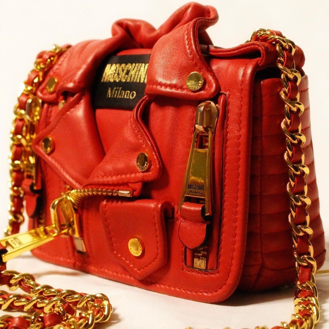 Moschino Biker Jacket crossbody  Bag