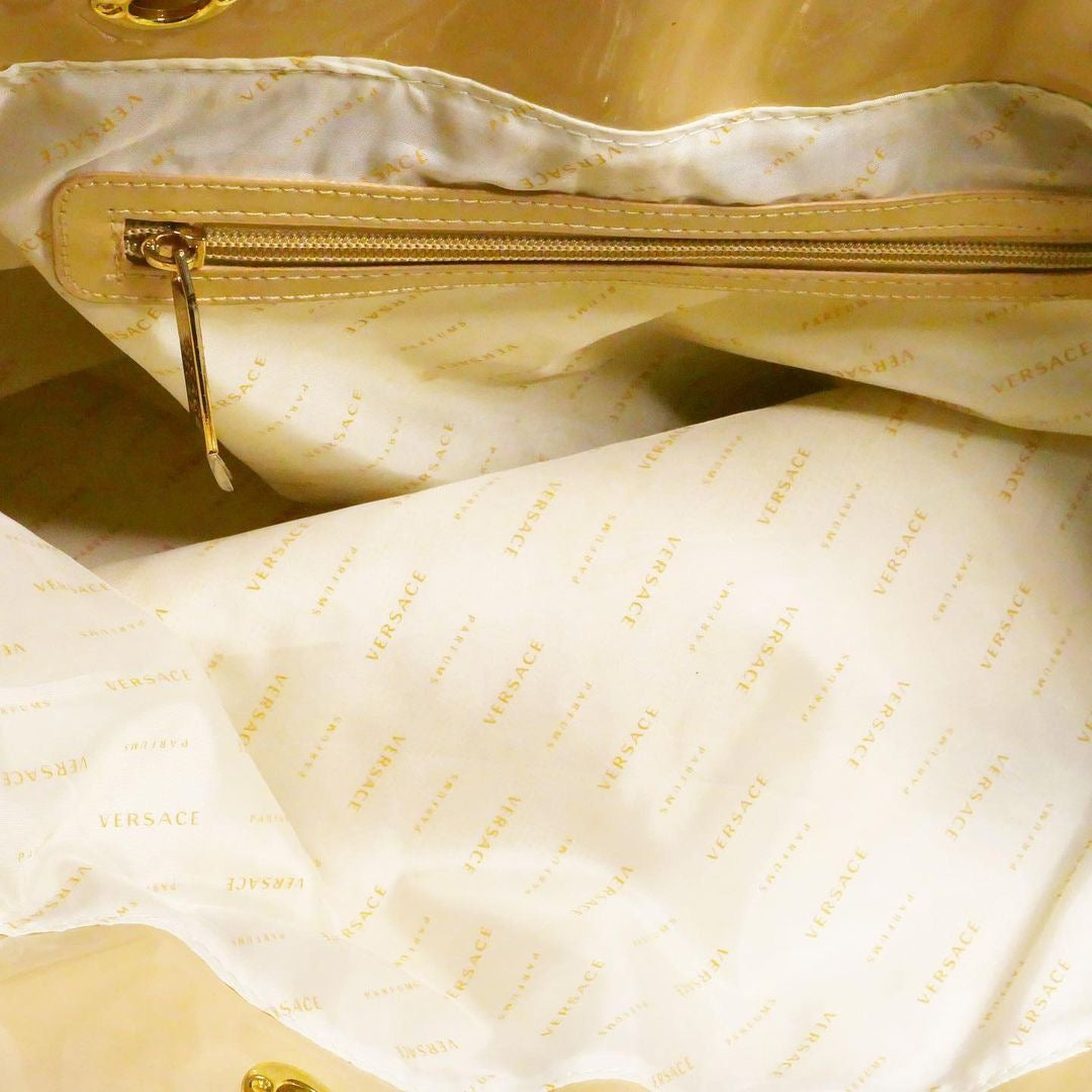 Versace Parfums Tan tote bag